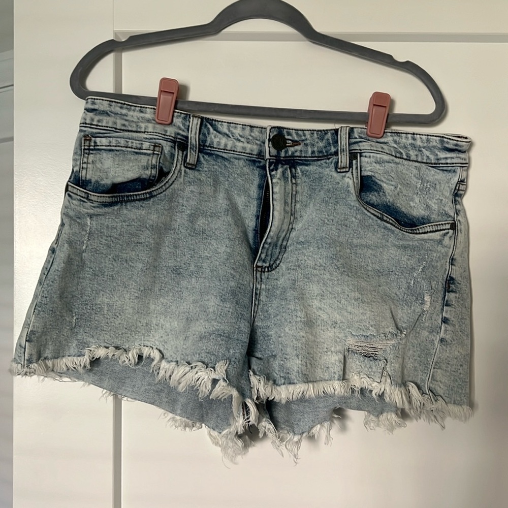 Kut from the Kloth Shorts, Jane High Rise, Size 12, Distressed Denim